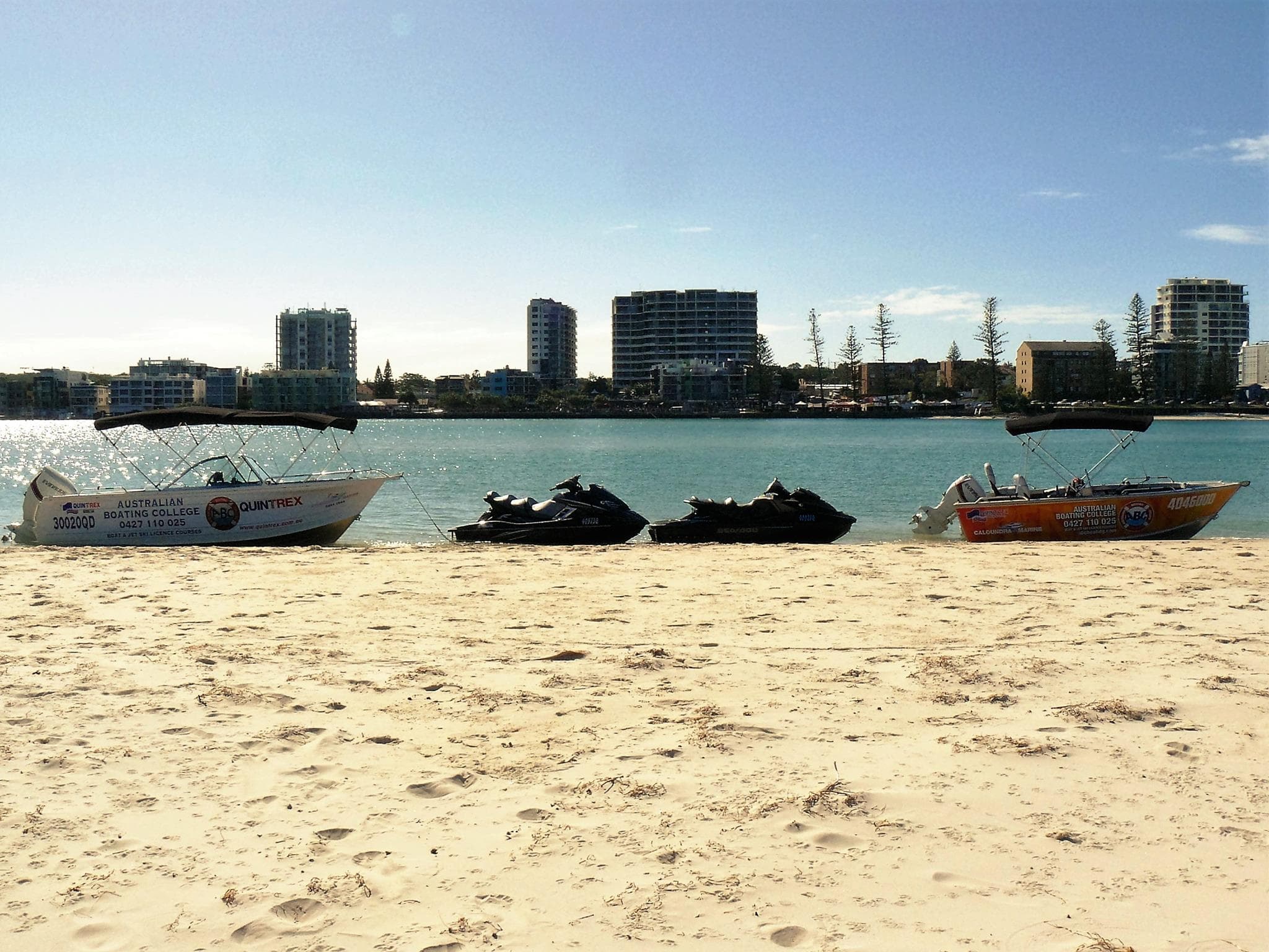 The Sunshine Coast waterways where ABC Boating runs boat and jet ski licence courses